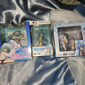 [일괄] 고전 미소녀 토와에리오 전파녀와 청춘남 스케일 피규어