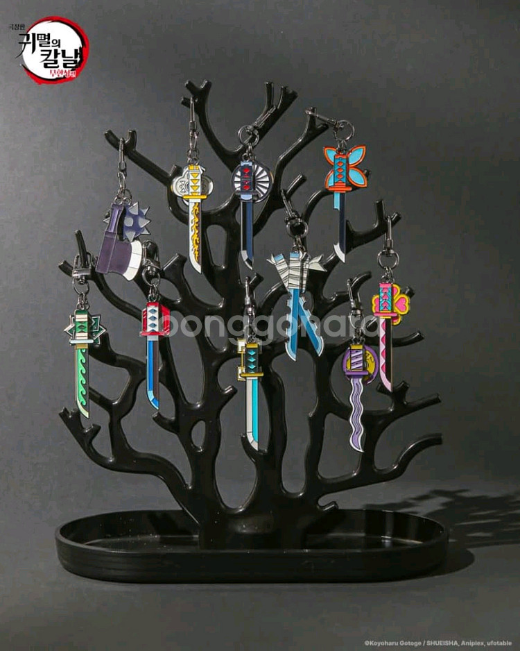 귀멸의 칼날 일륜도 키링--0