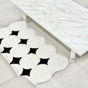 화이트 패턴 러그 70*100cm