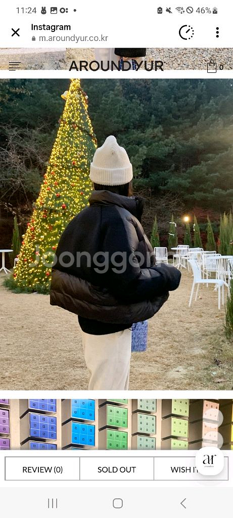 어라운드율 마롱구스 블랙 새상품--1