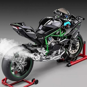 다이캐스트 스프레이 1/6 가와사키 H2R 합금 레이싱 오토바이 모델