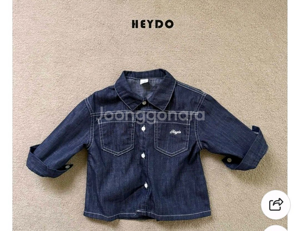 헤이도 아동 데님 셔츠 바지 세트 JM--1