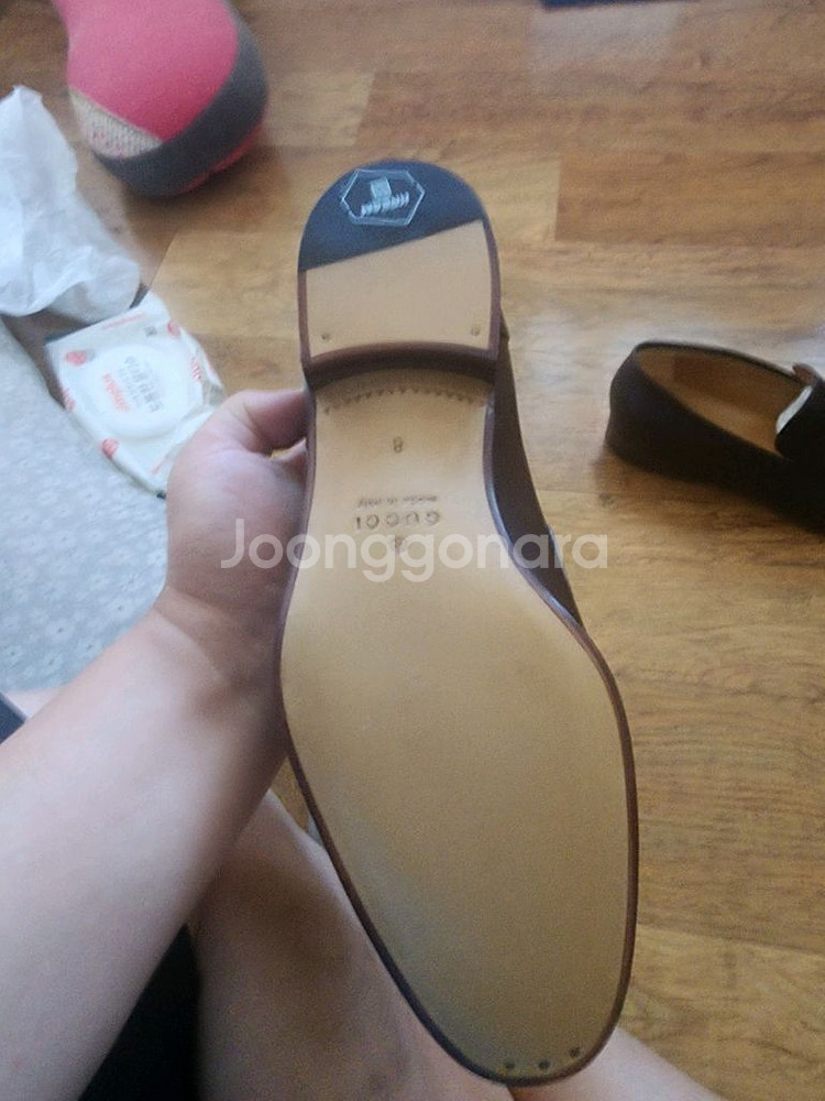 구찌 인터로킹 로퍼 다크브라운--1