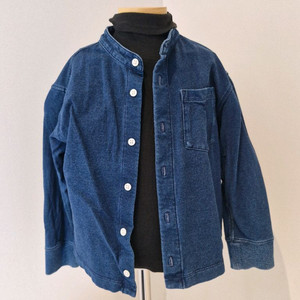 아동 데님셔츠(120) 목폴라(100) 세트