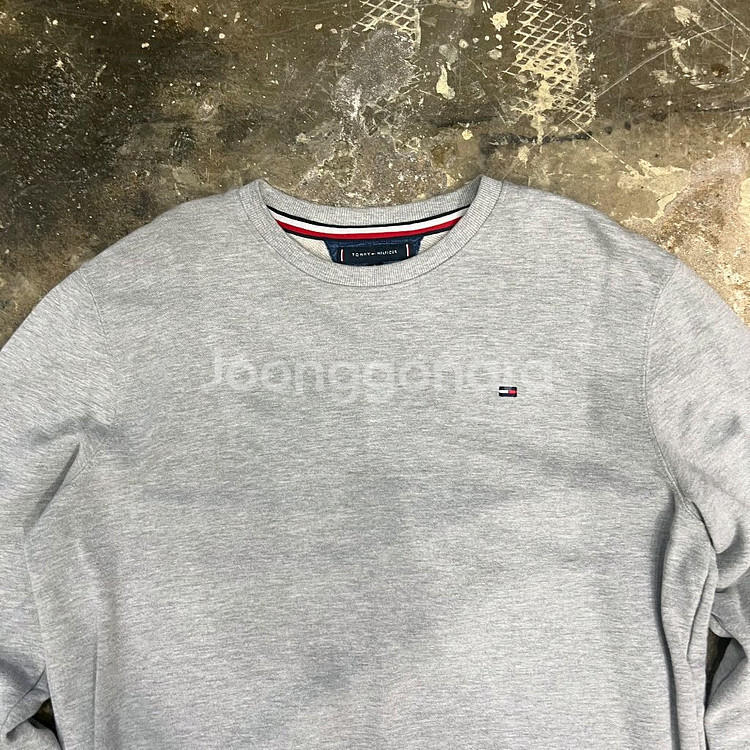 L) 타미힐피거 맨투맨 티셔츠 맨투맨 티 스웻셔츠--1