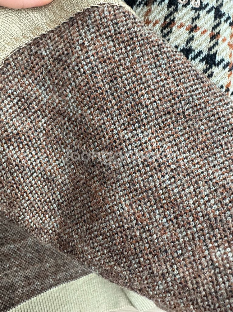 체크 패턴 조끼--5