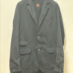 BOSS 블랙 코튼 남성 워싱자켓