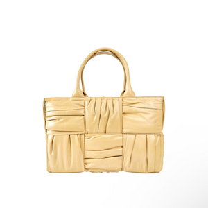 [S] 보테가베네타 인트레치아토 아르코 레더 가죽 토트백 스몰 포리지