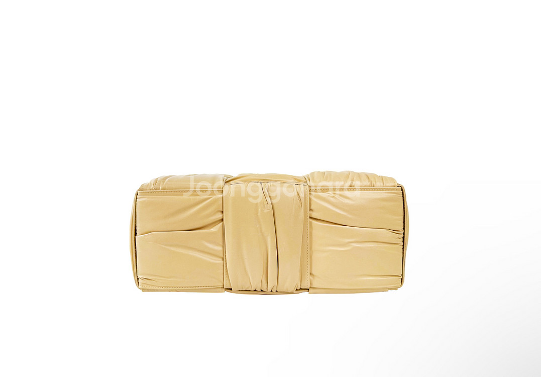 [S] 보테가베네타 인트레치아토 아르코 레더 가죽 토트백 스몰 포리지--4