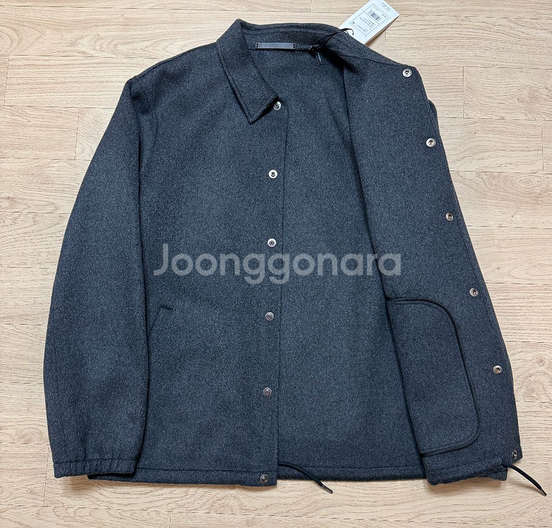 띠어리 더블페이스 울 캐시미어 코치 자켓 L 105 정핏 새제품--2