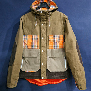 아디다스 글루바인 콜라보 카멜배색 남성 110~115 야상점퍼 자켓