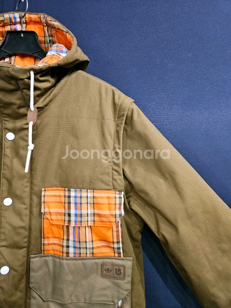아디다스 글루바인 콜라보 카멜배색 남성 110~115 야상점퍼 자켓--3