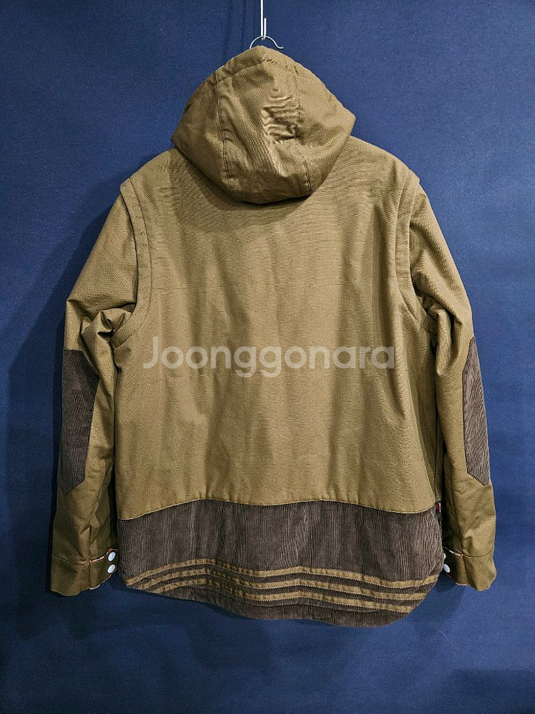 아디다스 글루바인 콜라보 카멜배색 남성 110~115 야상점퍼 자켓--1