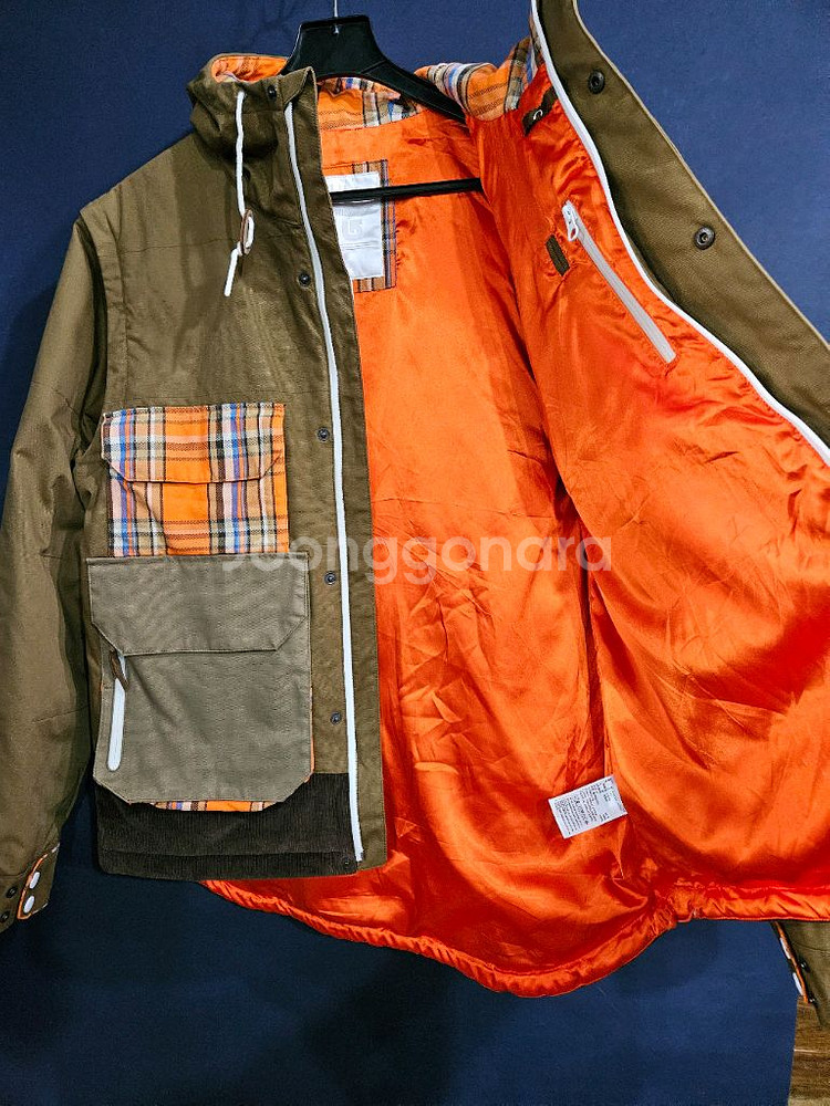 아디다스 글루바인 콜라보 카멜배색 남성 110~115 야상점퍼 자켓--7