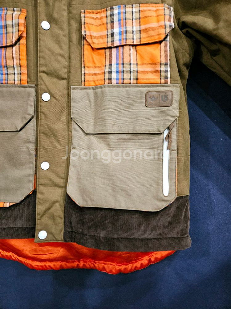 아디다스 글루바인 콜라보 카멜배색 남성 110~115 야상점퍼 자켓--5