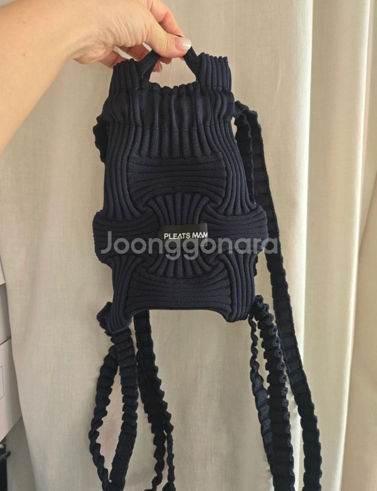 플리츠 마마 니트미니백백--0