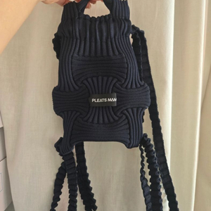 플리츠 마마 니트미니백백