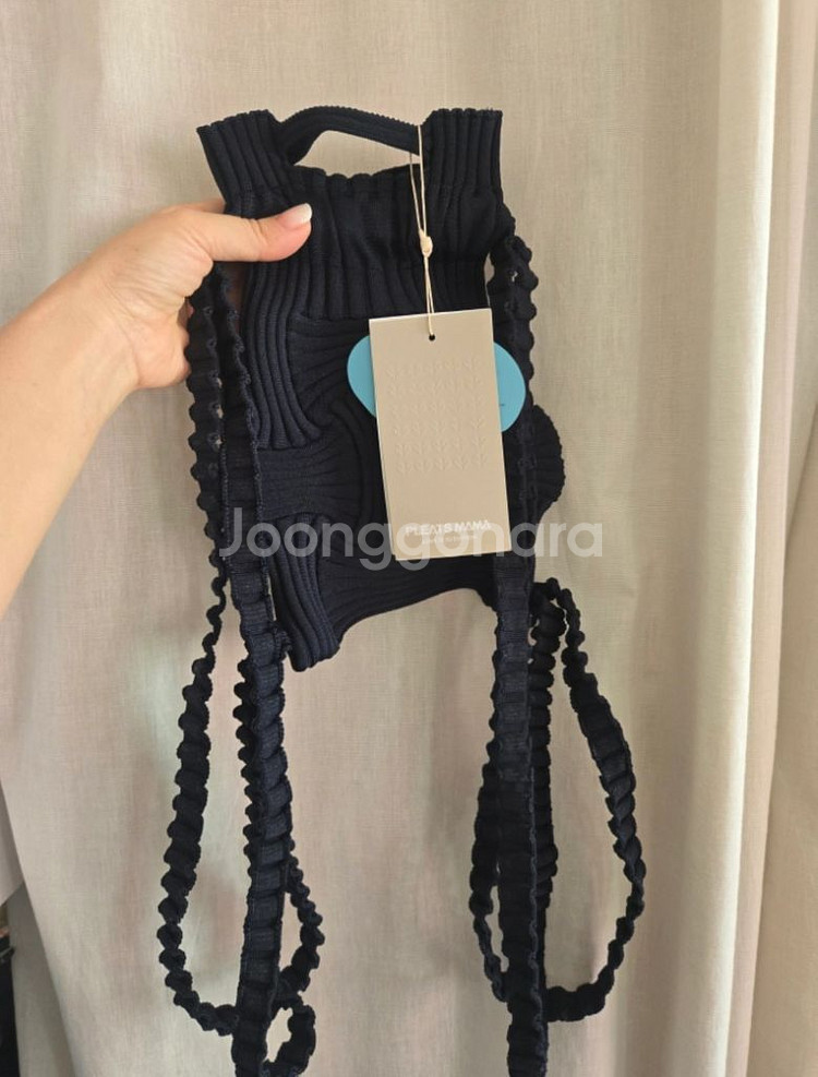 플리츠 마마 니트미니백백--1