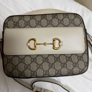 구찌 GG 캔버스 레더 크로스백