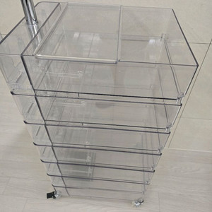 마켓비 빙그리 투명 아크릴 트롤리 7단
