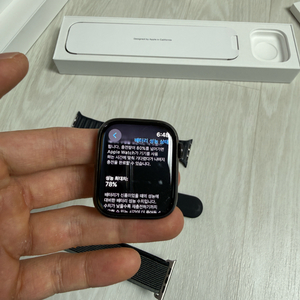 애플워치7 45mm 티타늄 블랙