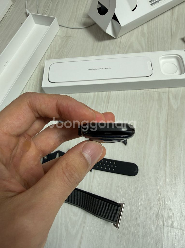 애플워치7 45mm 티타늄 블랙--3