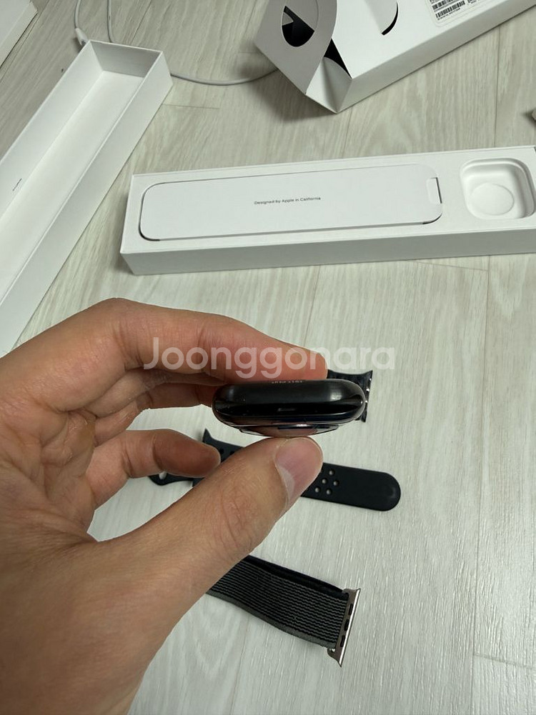 애플워치7 45mm 티타늄 블랙--4