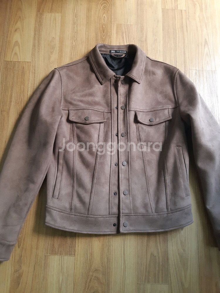 자라 스웨이드 코치자켓 셔츠자켓 매장정품--0