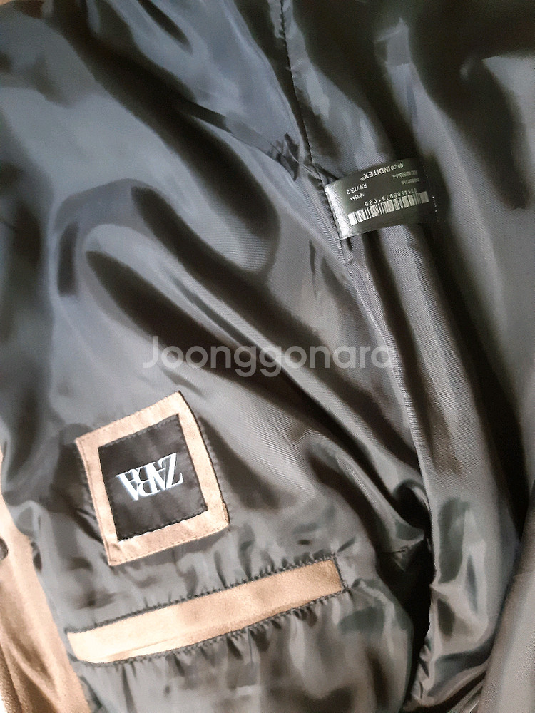 자라 스웨이드 코치자켓 셔츠자켓 매장정품--3