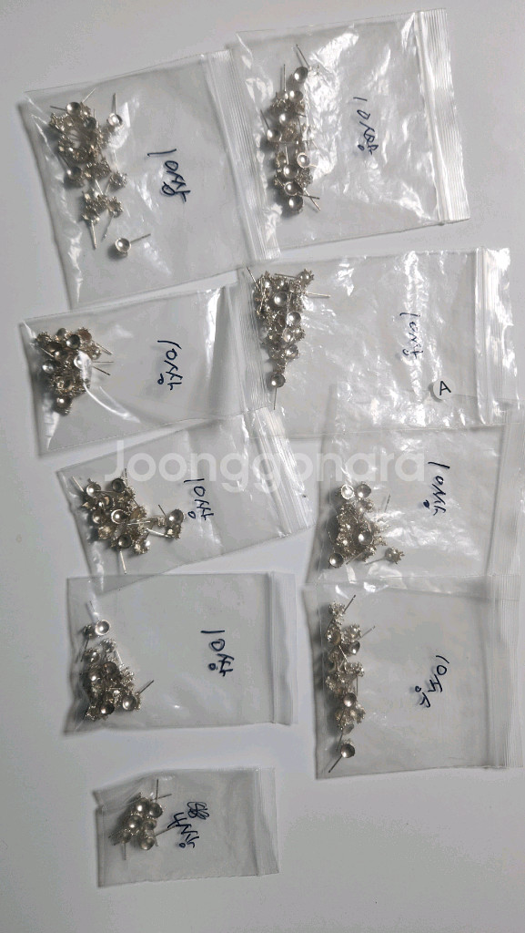 큐빅 왕관 귀걸이 순은(은925)부자재 84쌍(낱개(1쌍기준))도 판매가능--3