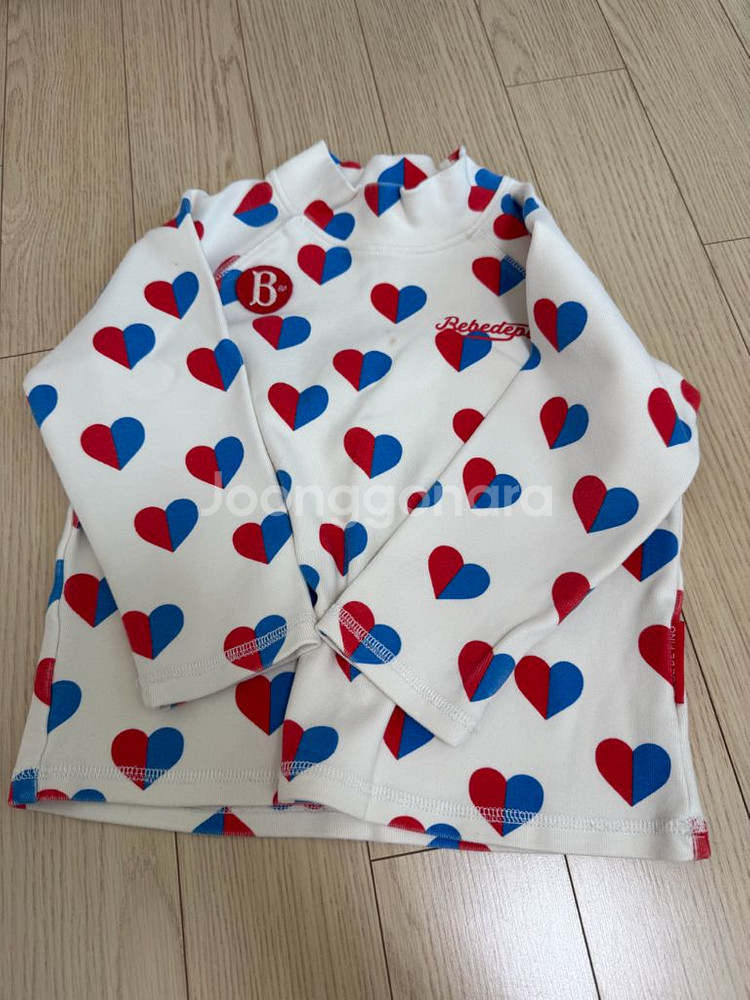 베베드피노 하트 패턴 상의 110--0