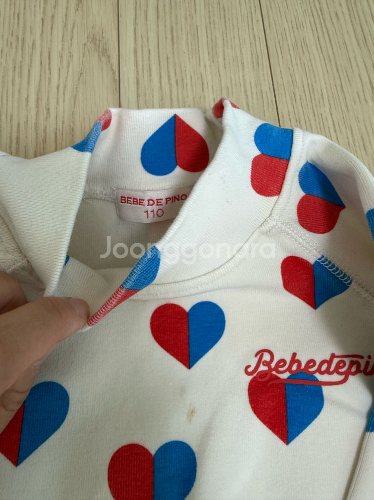 베베드피노 하트 패턴 상의 110--1