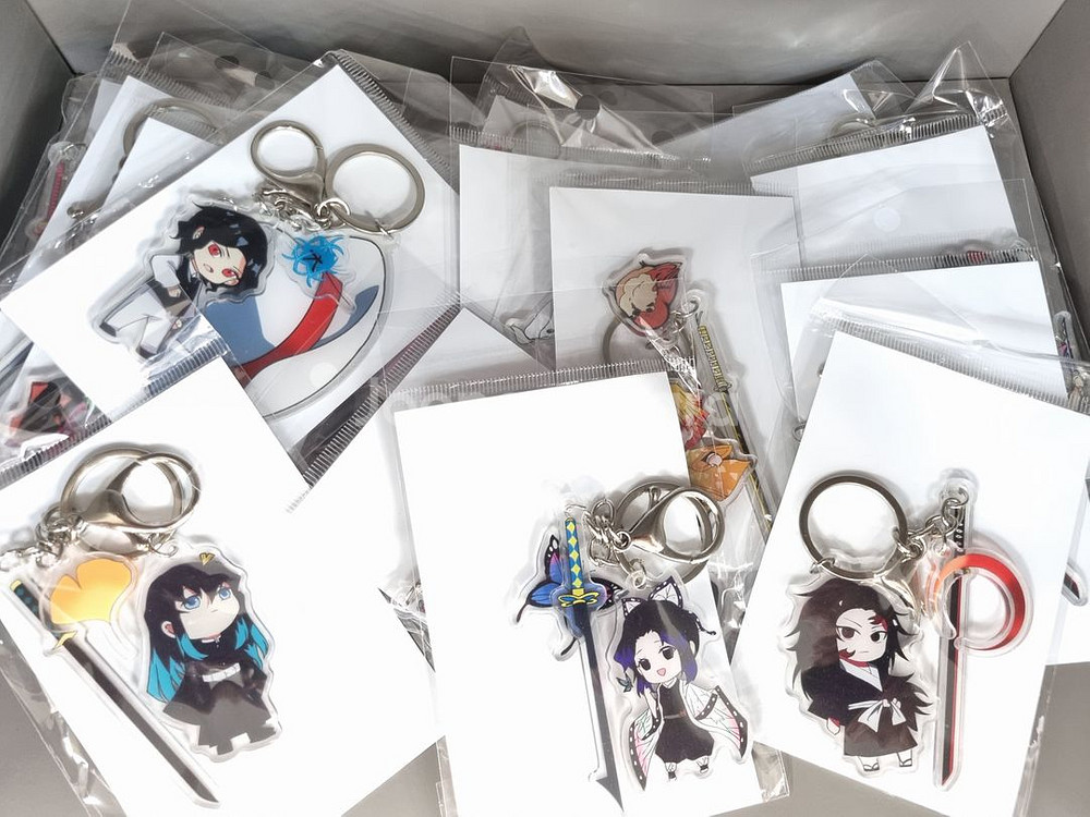 귀멸의칼날 일륜도 키링 칼세트 캐릭터 귀칼 귀멸의 칼날 굿즈 소장용--0