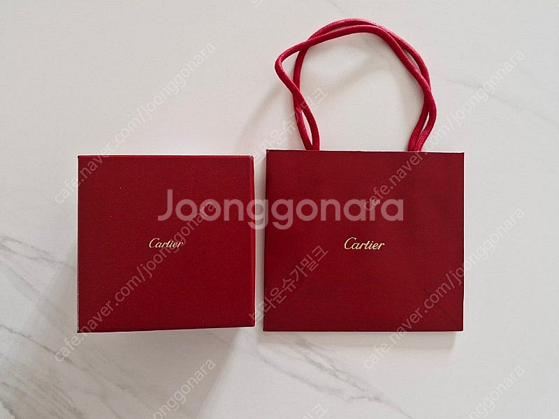 까르띠에 앵끌루팔찌 케이스 쇼핑백팝니다--4