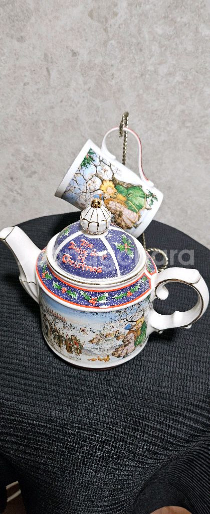 Rare] 크리스마스 새들러 티팟 / 머그컵 세트--3