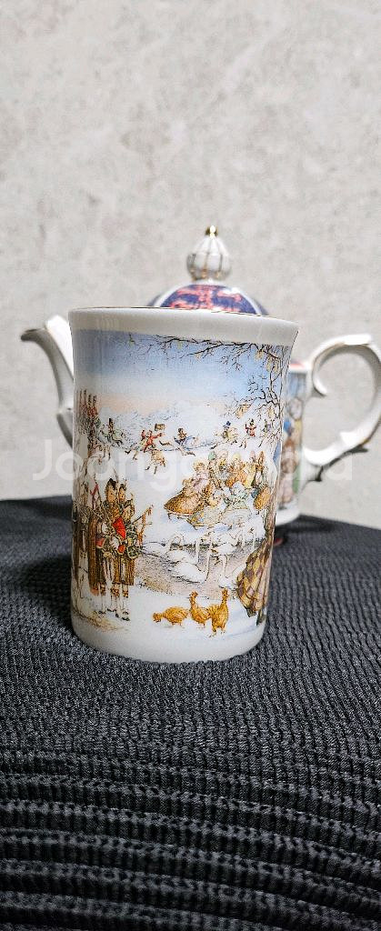 Rare] 크리스마스 새들러 티팟 / 머그컵 세트--5