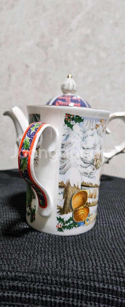 Rare] 크리스마스 새들러 티팟 / 머그컵 세트--6