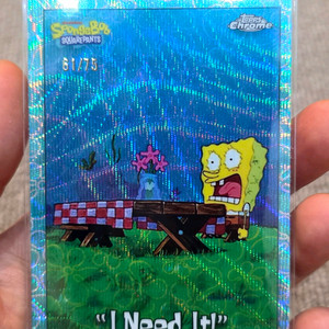 topps(탑스) 스폰지밥 75한정 넘버링카드