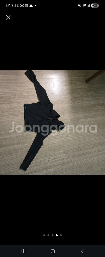 젝시믹스 슬림핏 크롭 후드 집업 블랙 M--3