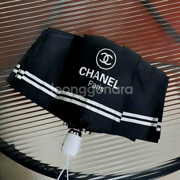샤넬 우산/양산 겸용 선물용도 새상품 블랙 무배--3