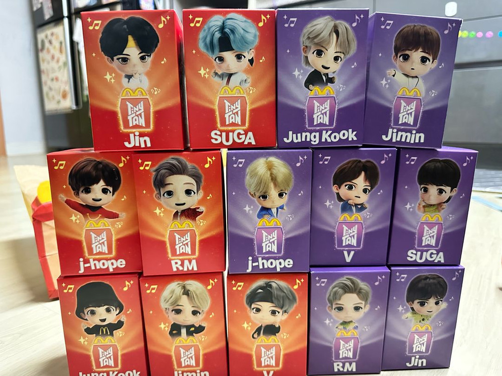 해피밀 bts 풀세트 14종 세트 이미지