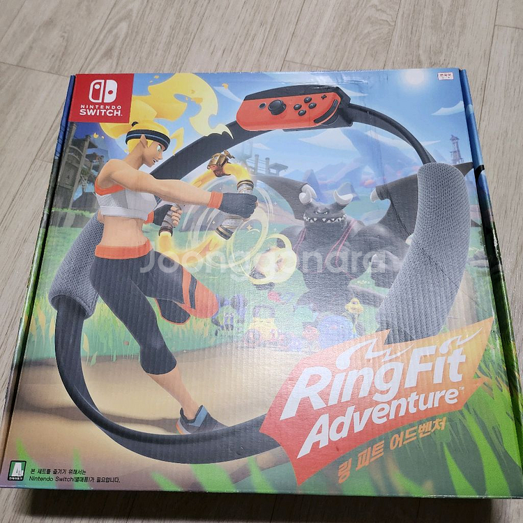 닌텐도 스위치 풀세트+링피트+게임 3가지--4