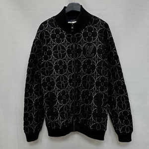 루이비통 집 스루 모노그램 플라워 블루종 자켓 ( 105 110 )