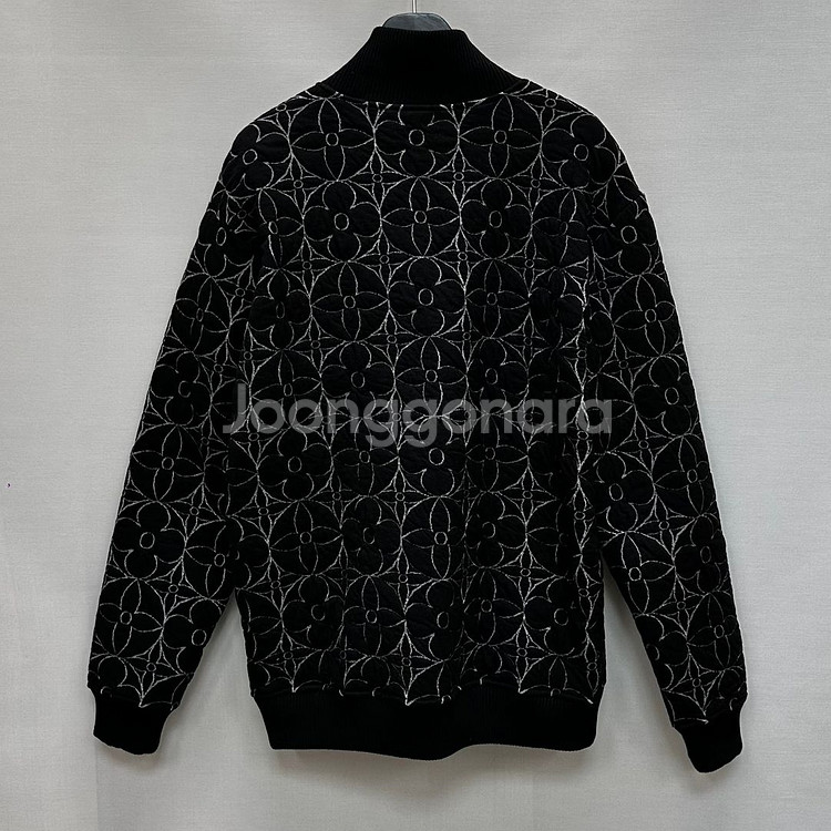 루이비통 집 스루 모노그램 플라워 블루종 자켓 ( 105 110 )--3