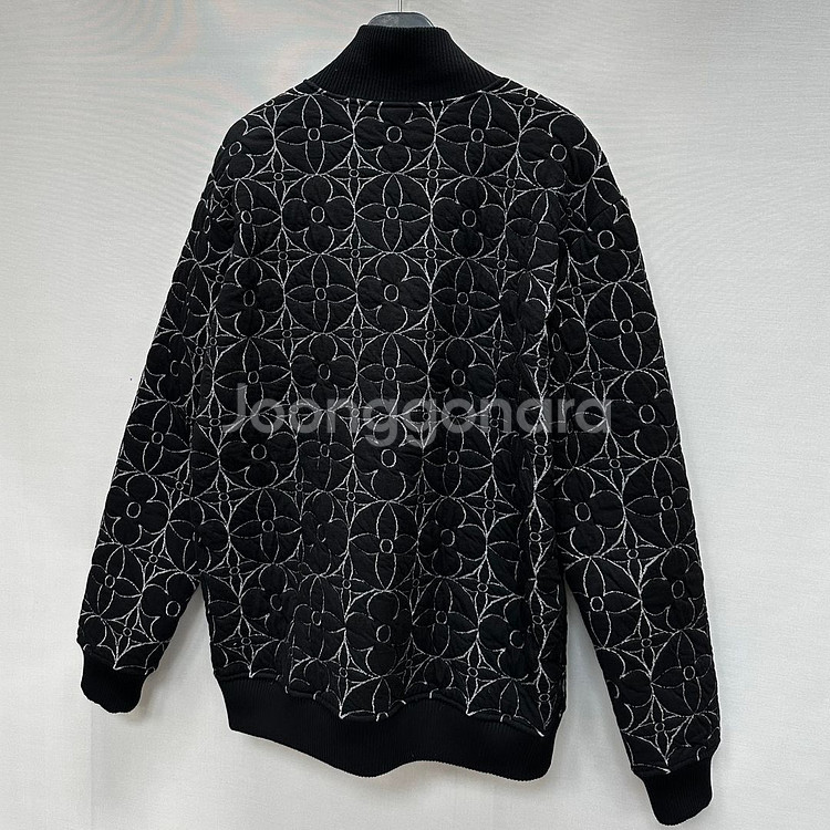 루이비통 집 스루 모노그램 플라워 블루종 자켓 ( 105 110 )--4