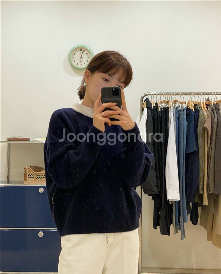 어그스트 베이지보울 로맨틱 니트--4