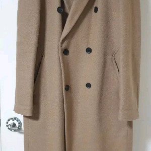 liberclassy 핸드메이드 카멜 더블 롱 코트