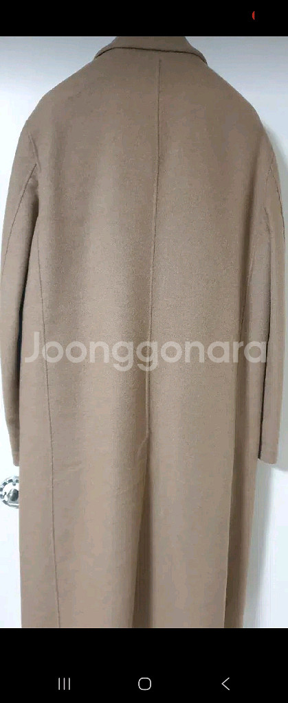 liberclassy 핸드메이드 카멜 더블 롱 코트--2