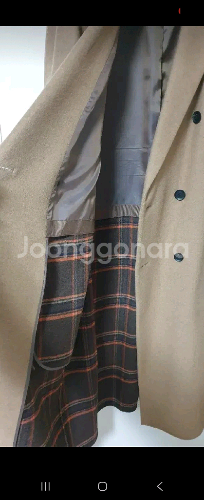 liberclassy 핸드메이드 카멜 더블 롱 코트--4