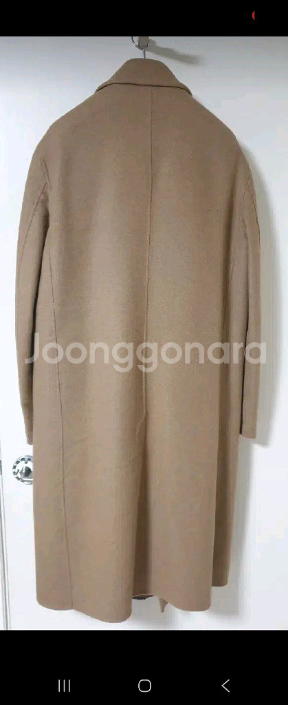 liberclassy 핸드메이드 카멜 더블 롱 코트--3